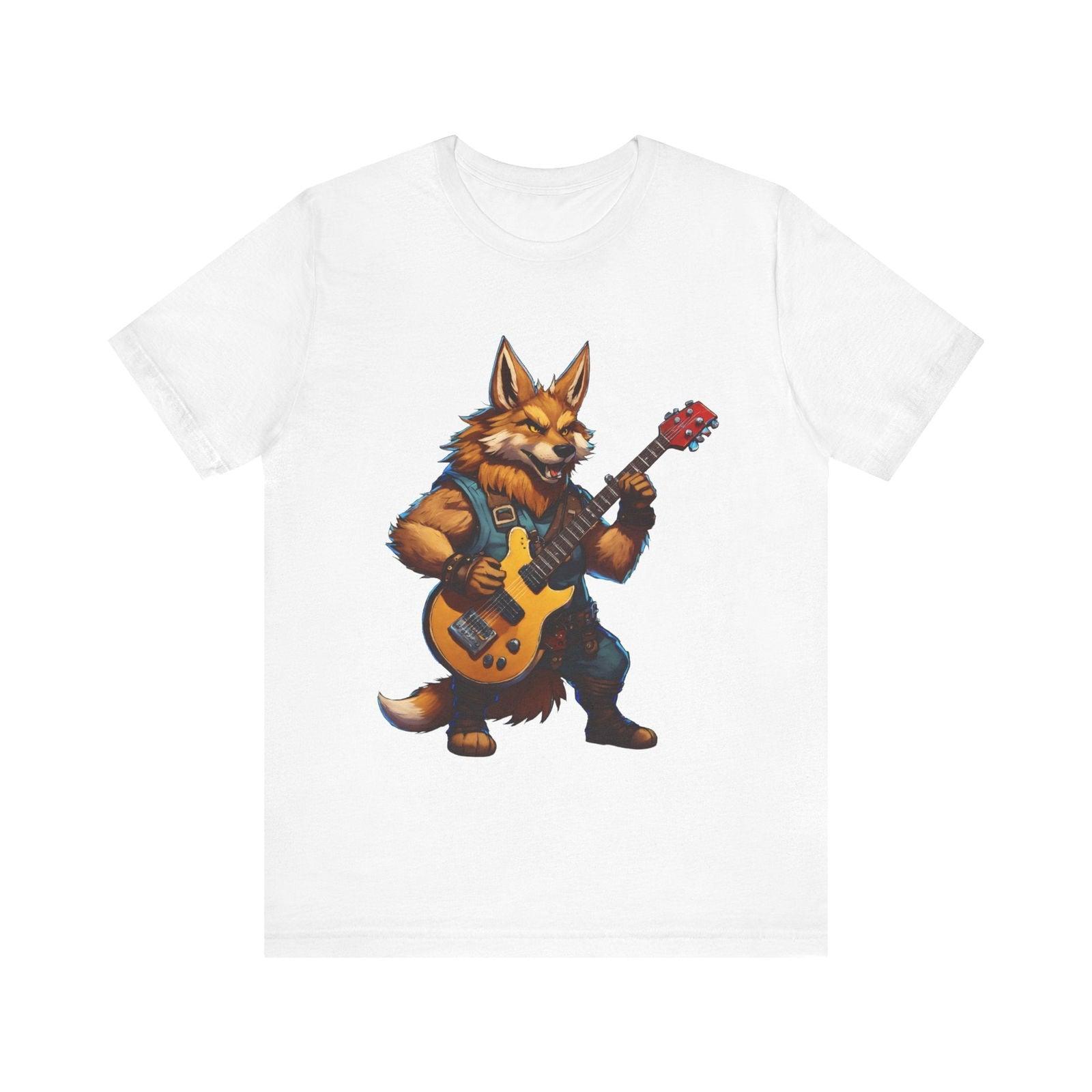 Hip Hop Rockstar Wolf T Shirt | White Twill Tees